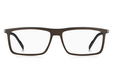 Premium Men Tommy Hilfiger Eyeglasses: TH 1847 - Matte Brown - SpecSMART Eye Clinic (Front View)
